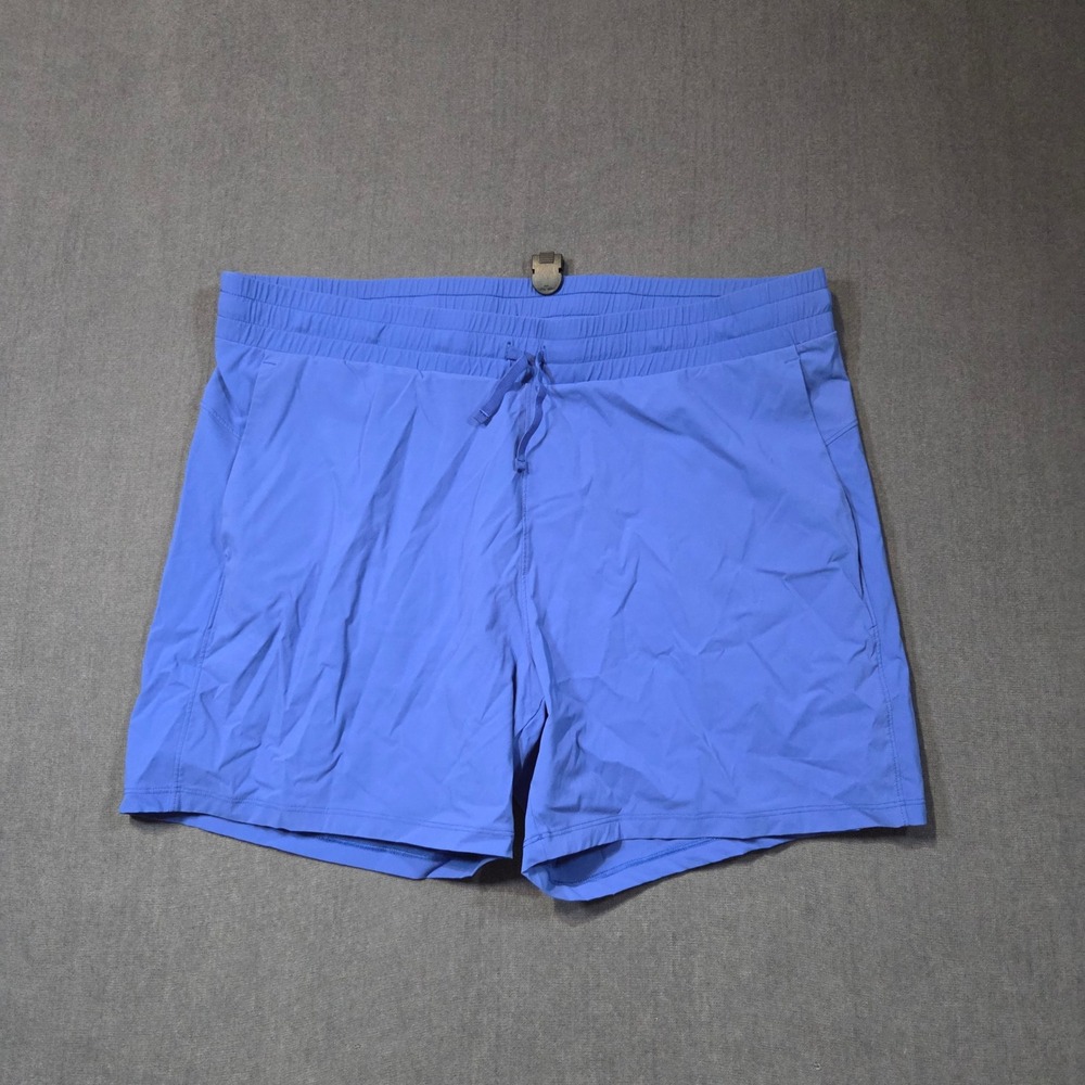 Tuff Athletics Shorts Womens XXL Blue Athletic Drawstring Elastic Waist Pockets
